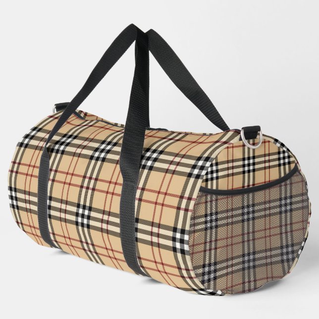 Scottish Tartan Pattern Duffle Bag (Rechte Ecke)