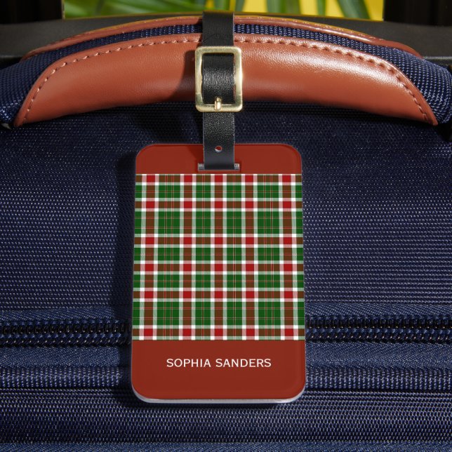 Scottish Tartan Pattern  Gepäckanhänger (Vorderseite Insitu 2)