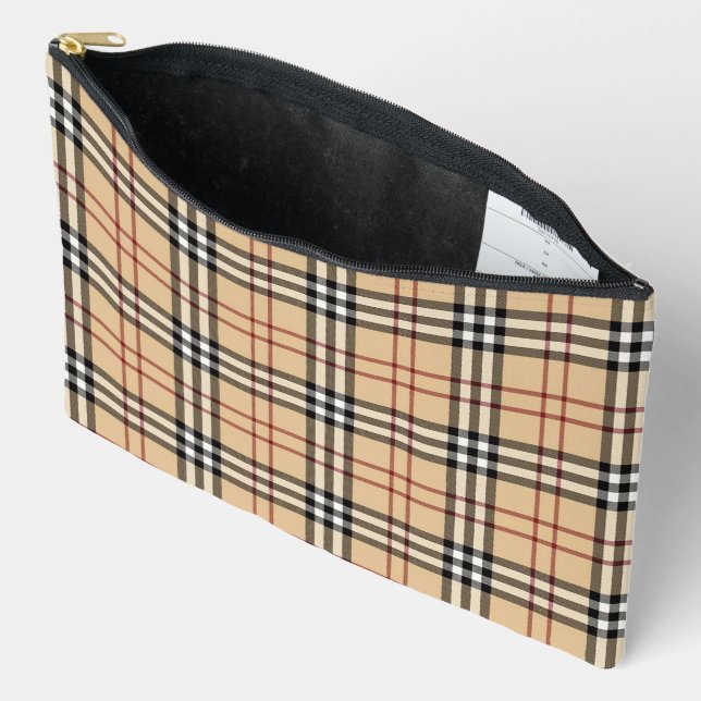 Scottish Tartan Pattern Zubehörtasche (Offen)