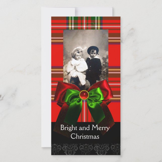 SCOTTISH TARTAN, RED GREEN BOÎTES XMAS MODÈLE PHOT (Devant)