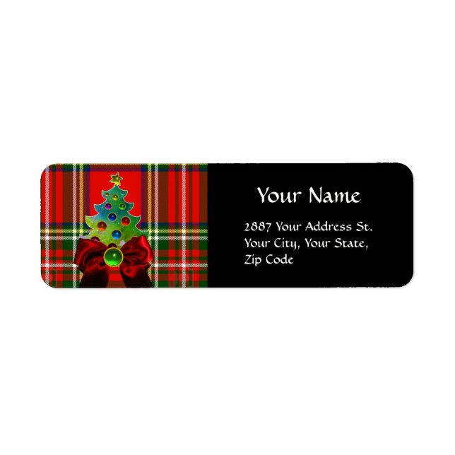 SCOTTISH TARTAN, RED GREEN BOWS AND CHRISTMAS TREM (Vorne)