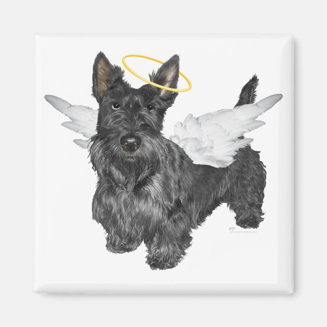 Scottish Terrier Angels Magnet (Vorne)