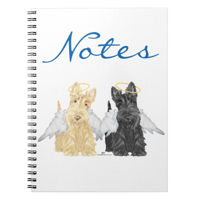 Scottish Terrier Angels Notizblock (Vorderseite)