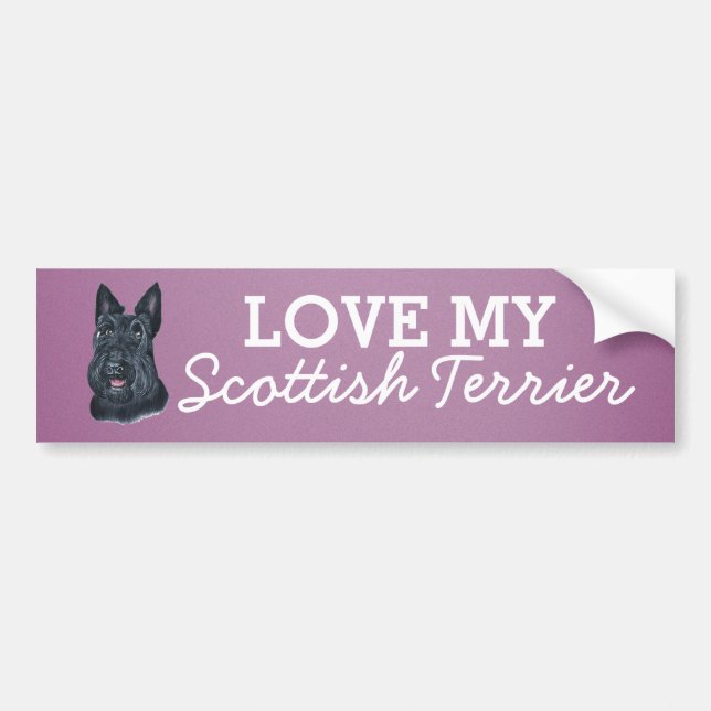 Scottish Terrier Autoaufkleber (Vorne)