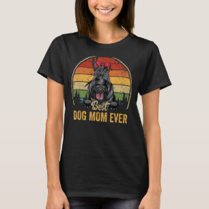 Scottish Terrier Best Dog Mama je Retro Mama Moth T-Shirt