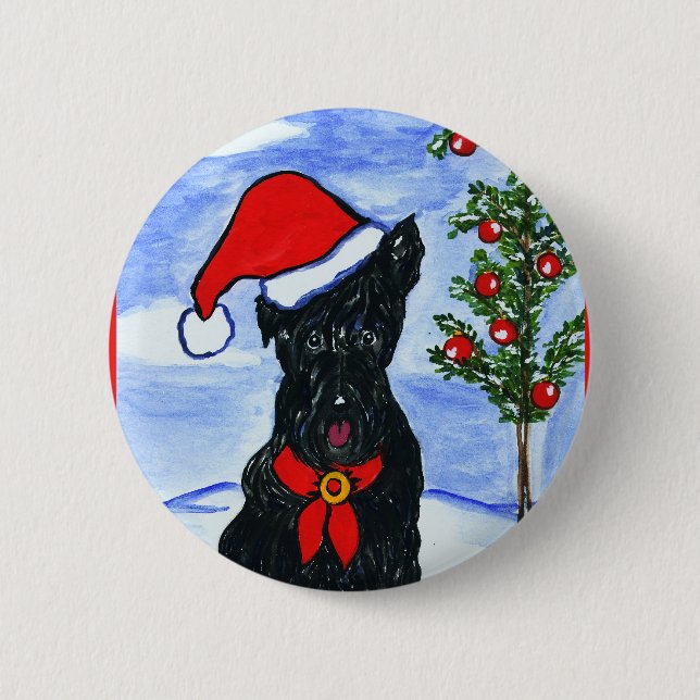 Scottish Terrier Button (Vorderseite)