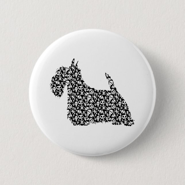 Scottish Terrier Button (Vorderseite)