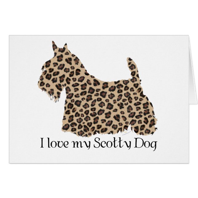Scottish Terrier Cheetah (Devant horizontal)