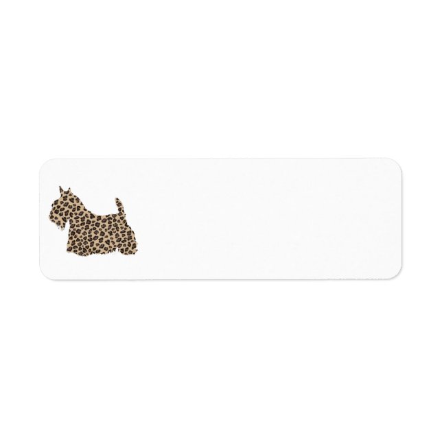 Scottish Terrier Cheetah Print (Vorne)