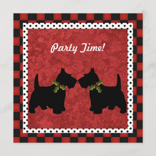 Scottish Terrier Christmas Fun Scottie Dog Custom Einladung