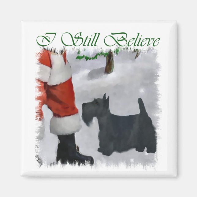 Scottish Terrier Christmas Geschenke Magnet (Vorne)