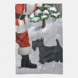 Scottish Terrier Christmas Geschirrtuch