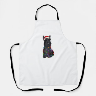 Scottish Terrier Christmas Lights Xmas Dog Lover R Schürze