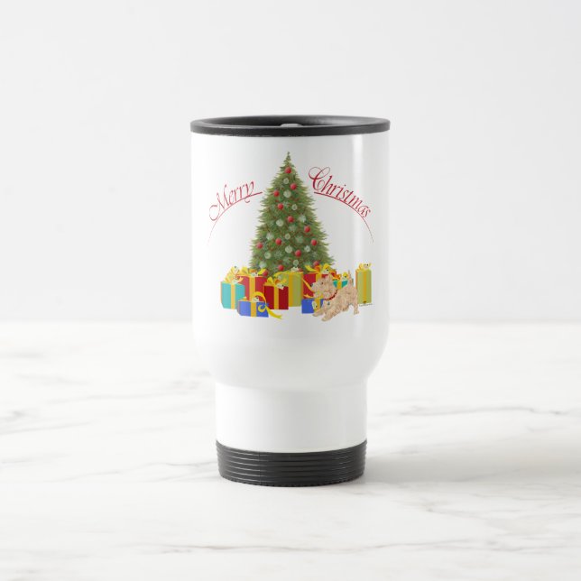 Scottish Terrier Christmas Reisebecher (Mittel)