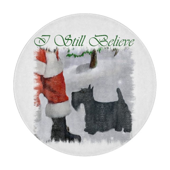 Scottish Terrier Christmas Schneidebrett (Vorderseite)