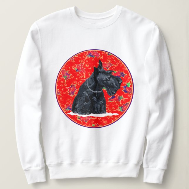 Scottish Terrier Colorful Celebration Sweatshirt (Design vorne)