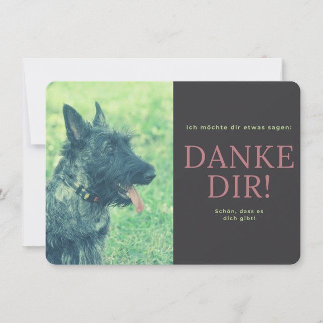 Scottish Terrier  Dankeskarte (Vorderseite)