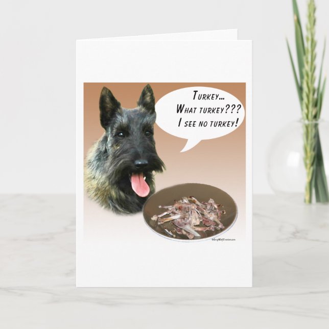 Scottish Terrier die Türkei Karte (Vorderseite)