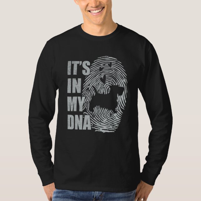 Scottish Terrier DNA Dog Mom Dad Dog T-Shirt (Vorderseite)