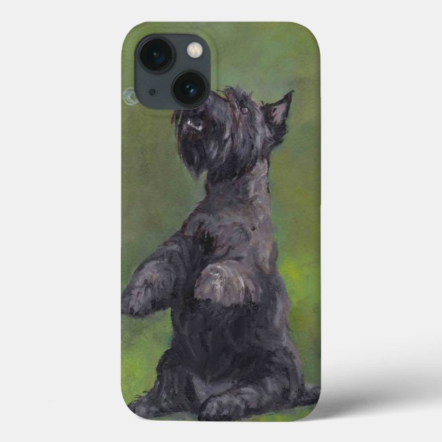 Scottish Terrier Dog Art Phone Case (Rückseite)