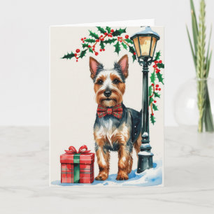 Scottish Terrier Dog Christmas Grußkarte Karte