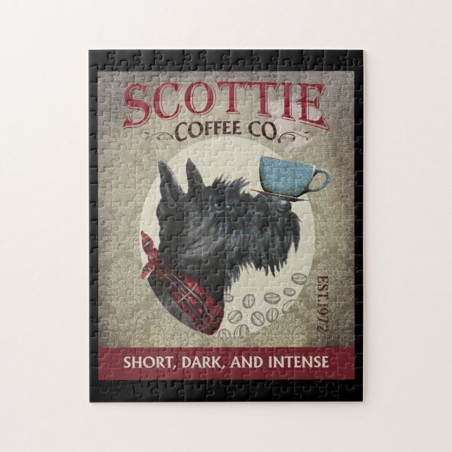 Scottish Terrier Dog Coffee Company (Vertikal)