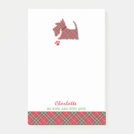Scottish Terrier Dog Niedlich Personalisiert Post-it Klebezettel