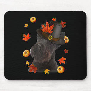 Scottish Terrier Dog Pilgrim Hat Fall glücklich Da Mousepad