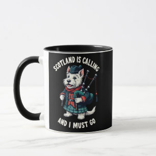 Scottish Terrier Dog Scotland ruft an und ich muss Tasse