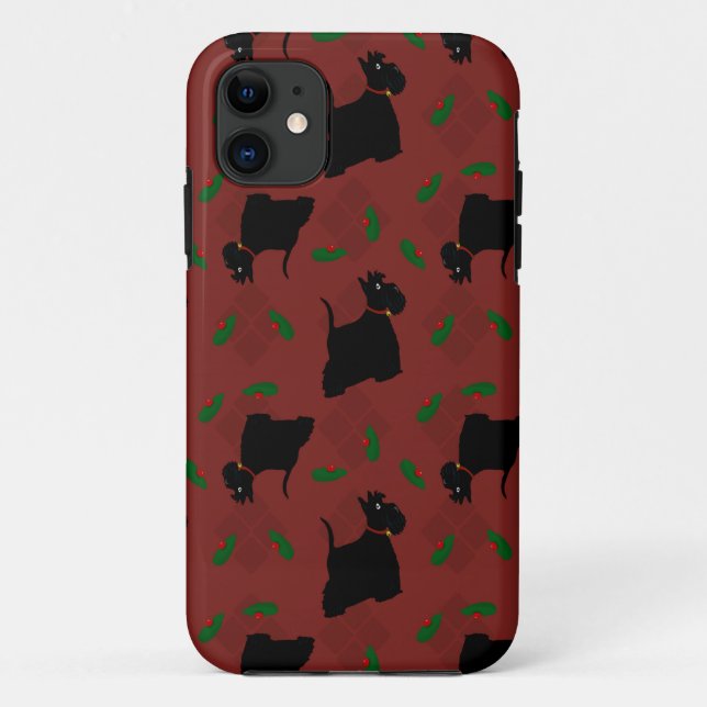 Scottish Terrier Dogs und Tam O'Shanter Case-Mate iPhone Hülle (Rückseite)