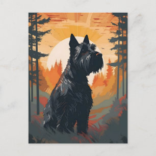 Scottish Terrier Forest Postkarte
