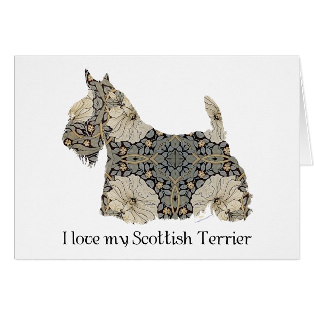 Scottish Terrier Fun Silhouette (Vorderseite (Horizontal))