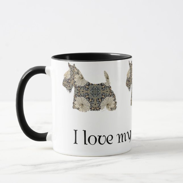 Scottish Terrier Fun Silhouette Tasse (Links)