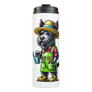 Scottish Terrier Gardener Thermosbecher