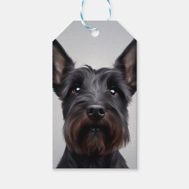Scottish Terrier Geschenkanhänger (Vorderseite)