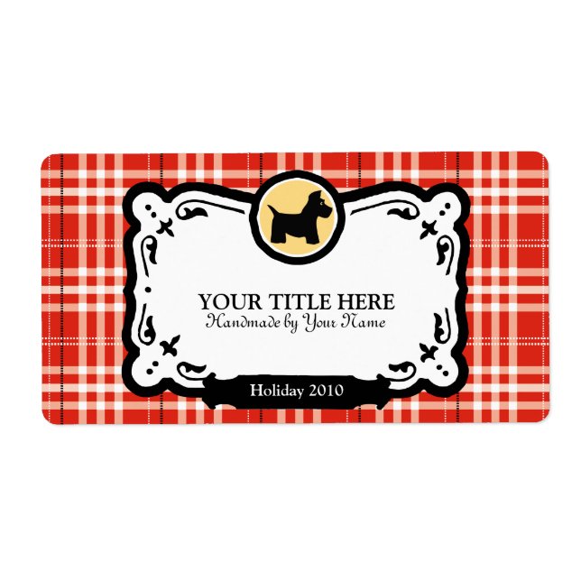 Scottish Terrier Gift Labels (Vorne)