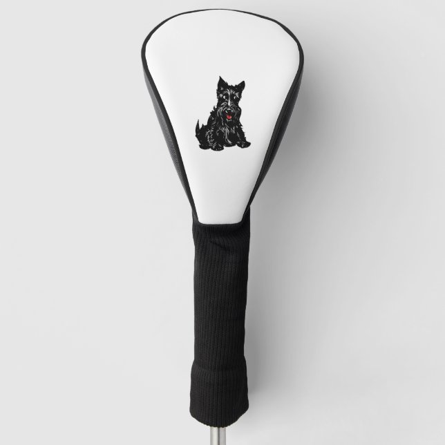 Scottish Terrier Golf Headcover (Vorderseite)