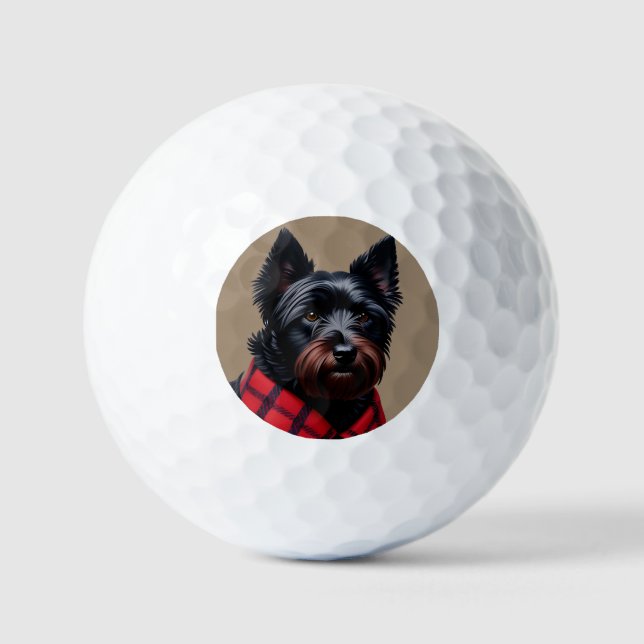 Scottish Terrier Golfball (Vorderseite)