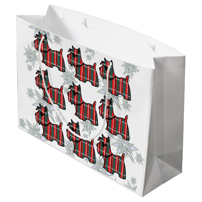 SCOTTISH TERRIER GROßE GESCHENKTÜTE (Rückseite Schrägansicht)