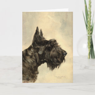 Scottish Terrier Grußkarte Karte