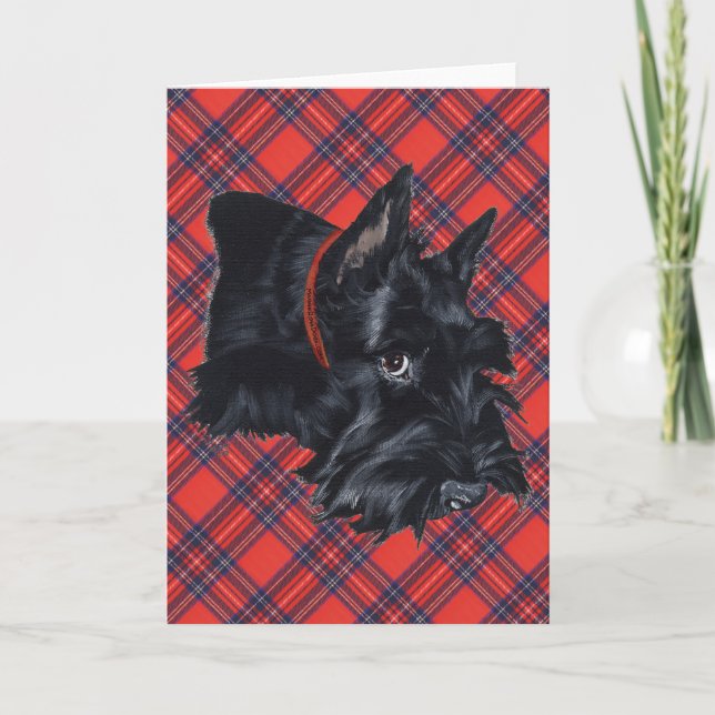 Scottish Terrier Grußkarte Karte (Vorderseite)