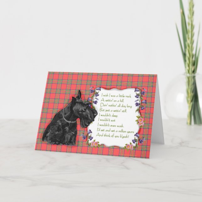 Scottish Terrier Grußkarte Karte (Vorderseite)
