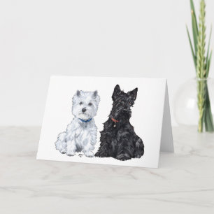 Scottish Terrier Grußkarte Karte