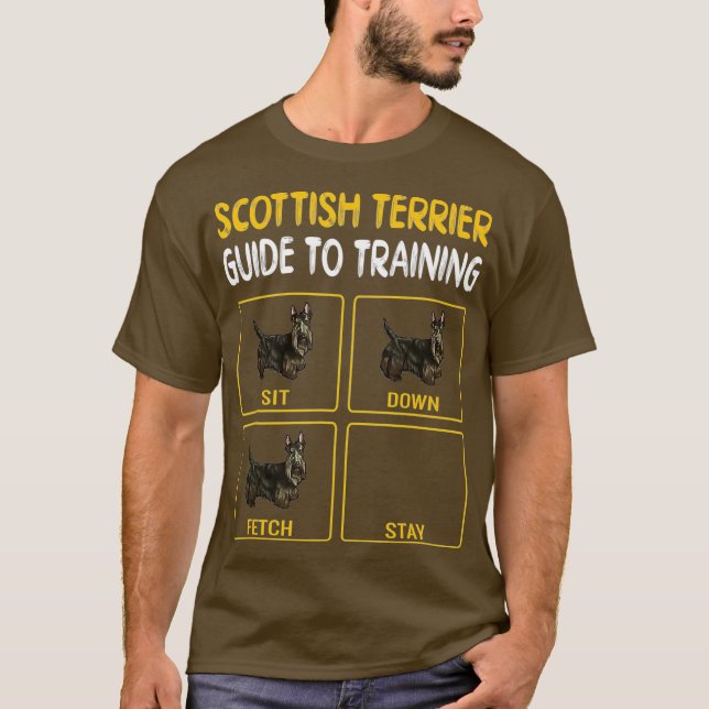 Scottish Terrier Guide to Training Dog Obedience T-Shirt (Vorderseite)