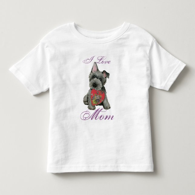 Scottish Terrier Heart Mama Kleinkind T - Shirt (Vorderseite)