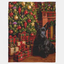 Scottish Terrier Holiday  Fleecedecke