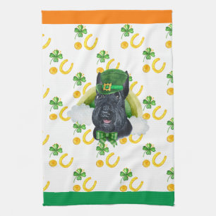 Scottish Terrier Holiday Wohngestaltung St Patrick Geschirrtuch