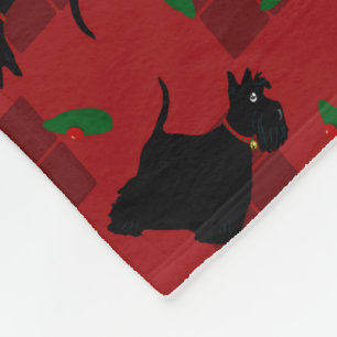 Scottish-Terrier-Hunde und Tam O'Shanter Fleecedecke
