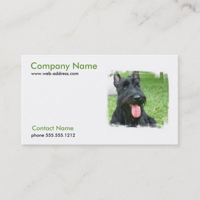 Scottish-Terrier-HundeVisitenkarte Visitenkarte (Vorderseite)