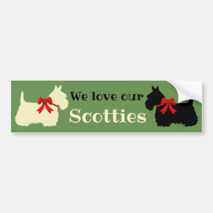 Scottish Terrier, I Liebe my Scottish/Wheaten/blac Autoaufkleber